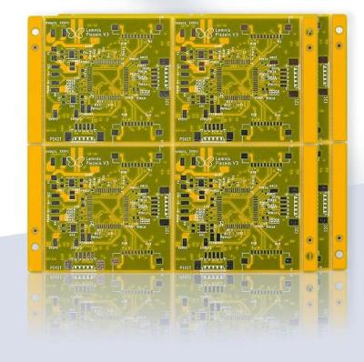 China Yellow Lead Free PCBA SMT 6 Layer PCB Fabrication Tin Spraying Process for sale