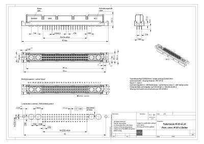 Cina Tipo connettori della superficie posteriore del fermaglio di BACCANO 354111 del PWB di alto potere di m. 2.54MM in vendita