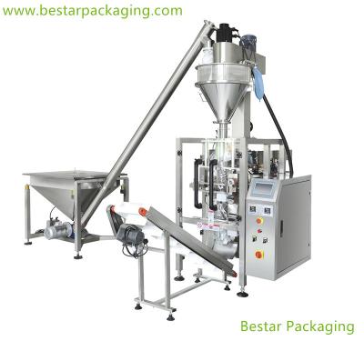 China Powder filling packing machine semi automatic from A to Z operation assembly of powder screw filler for sale
