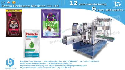 China How to pack special shape bag with liquid filling [Bestar] doypack machine for sale