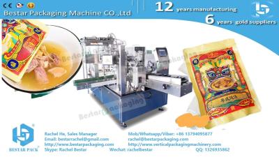 China Semi-cooked food packaging meat and soup mixing packing doypack machine for sale