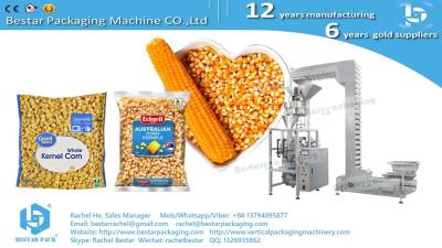 China Corn kernels 2KG pouch automatic weighing packaging machine with volumetric cup system BSTV-550BZ for sale