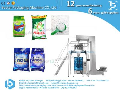 China CE certificate washing powder packing machine, EU standard handle hole device for sale