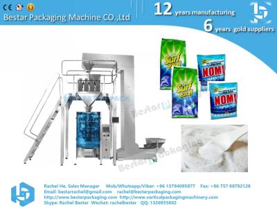 China Stainless steel packaging machine weighing detergent powder and packing for sale