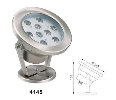 China 145x155mm Underwater Spot Lights , 9W Low Voltage Underwater LED Lights for sale