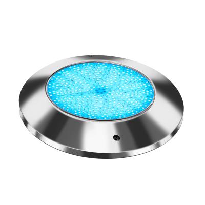China AISI 316LSS RGB LED Swimming Pool Light , Glue Filled Surface Mount Pool Light for sale