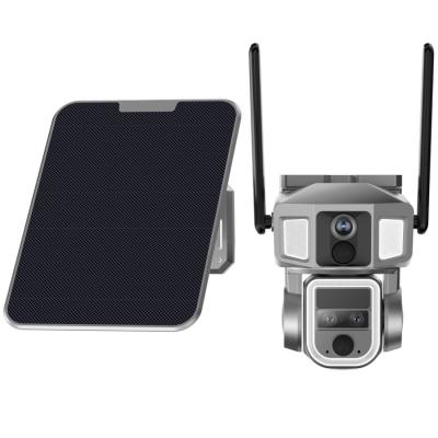 China 10X WIFI Câmera Solar Alarme de 360 graus Câmera de Vigilância Solar Wireless à venda