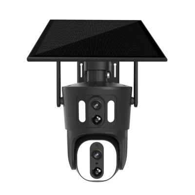 China 360 Panoramic View Solar Powered Security Camera With Remote Monitoring for sale