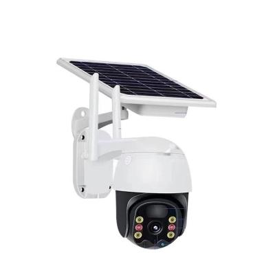 China 128G Wifi Solar Powered Smart Camera Full HD Wireless Solar Camera Weatherproof for sale
