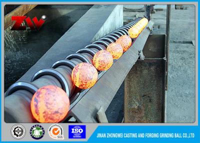 China High manganese alloy steel forged grinding balls , Forging Steel Balls media for sale