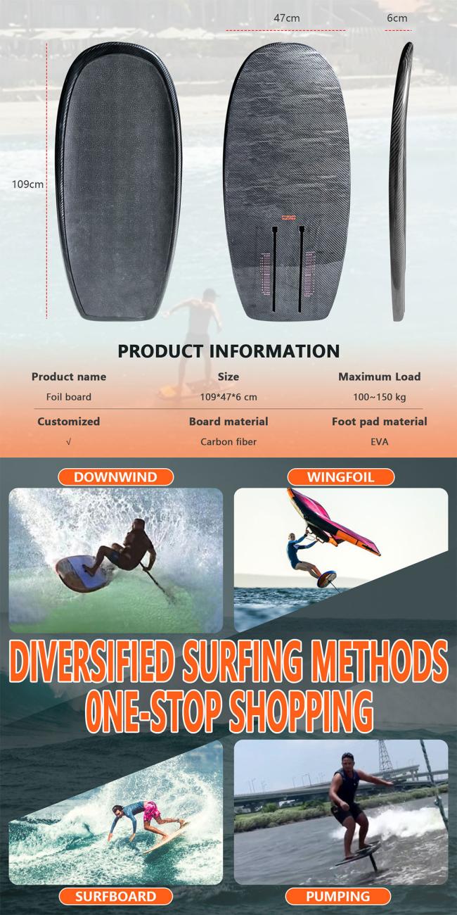 Hydrofoil Wingfoil Board in action during water sports activities