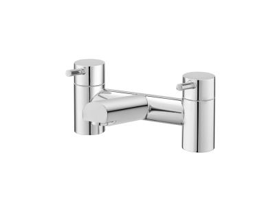 China Chrome Finished Brass Shower Bath Mixer Double Handle Ceramic Valve T8204 for sale