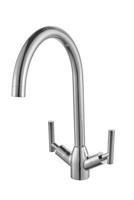 China Single Hole Kitchen Sink Mixer Taps Modern Style Brass Material T91010 for sale