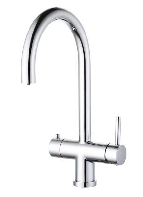 China Chrome Brass Kitchen Mixer Faucet Single Hole Mount for Precise Water Control T9000 for sale