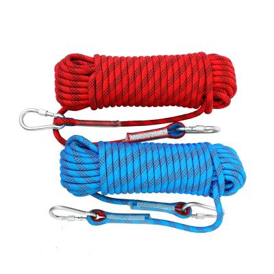 China 6mm-20mm Red Climbing Rope Rapid Descent Rescue Static Rope for sale