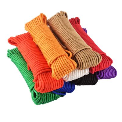 China Orange Nylon Tent Elastic Cord 2mm-10mm Adjustable Tent Ropes for sale