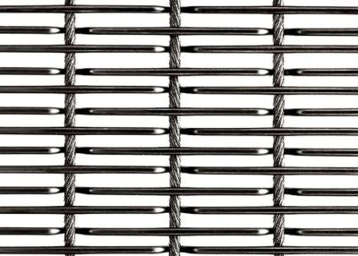 China Restaurant Hotel Architectural Woven Wire Mesh Stainless Steel 304 Cable Rod for sale