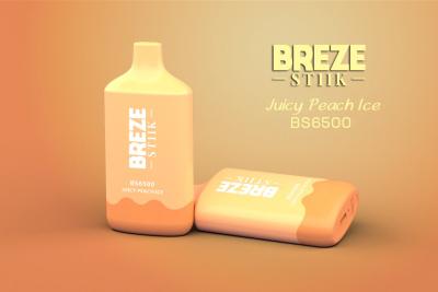 China Breze Stiik BS 6500 Puffs Disposable Vape Juicy Peach Flavors Available for sale