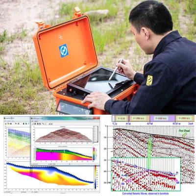 China 6/12/24/48/96 Channels Seismic Refraction Reflection Testing Equipment Masw Seismic Refraction Equipment à venda