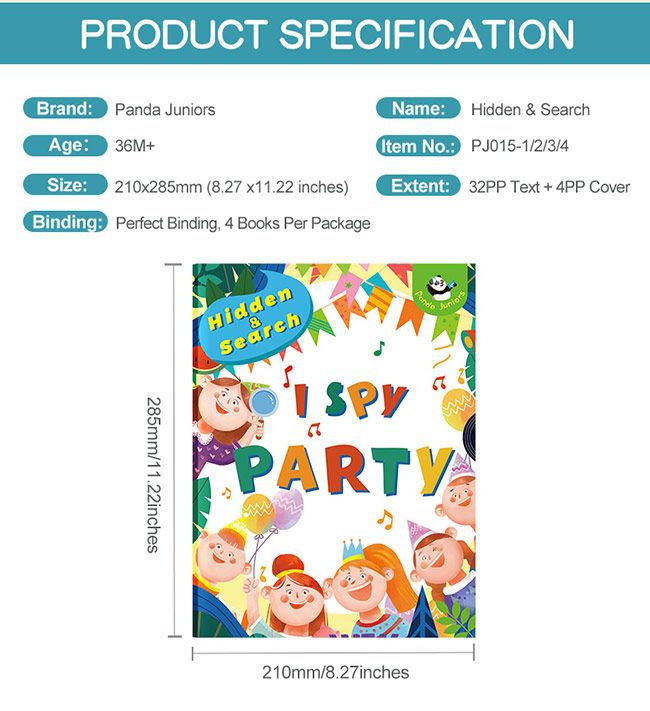 Enrich Cognition Hide And Seek Picture Book Paperback Kids Game Books I Spy Party 0