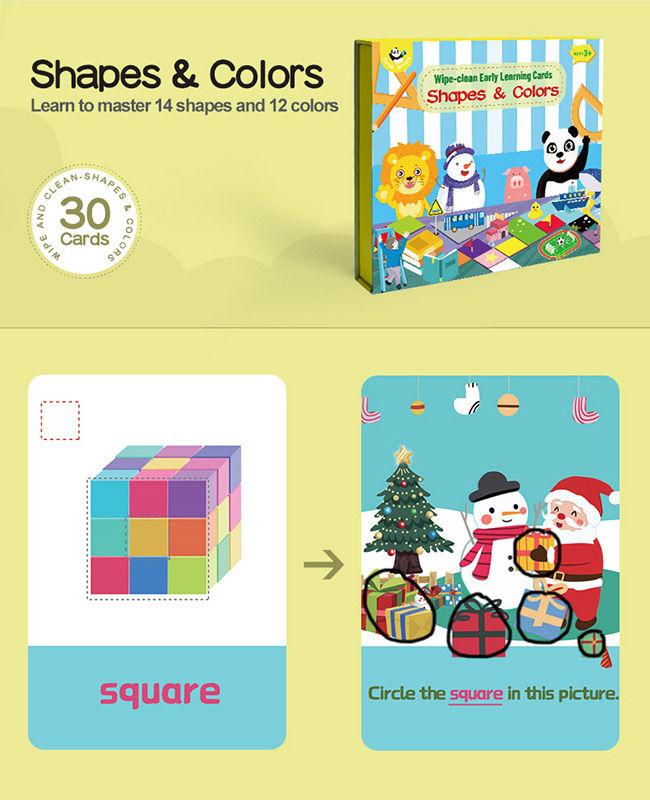 Early Learning Flashcards For 3 Year Olds , Mathematical Thinking Child Brain Games 2