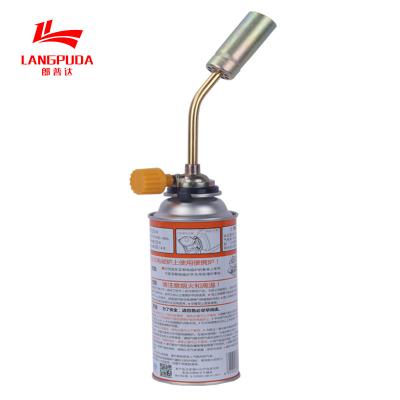 China Outdoor Camping Butane Gas Torch Gun Manual Ignition Zinc Alloy for sale