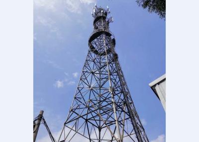 China Self Supporting Green Field Tower Four  Legged Tubular Mobile Network Tower for sale