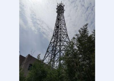 China Four Legged  GSM Antenna Tower With Reinforcement Tower Members for sale