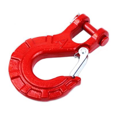 China G80 Forged Super Alloy Steel Tow Hook Clevis Sling Shackle with Cast Latch for sale