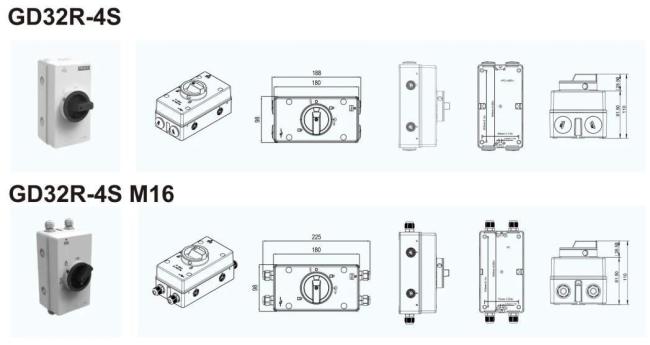 Solar Electrical DC Isolator Switch with Mc4 Connectors for Solar Power System