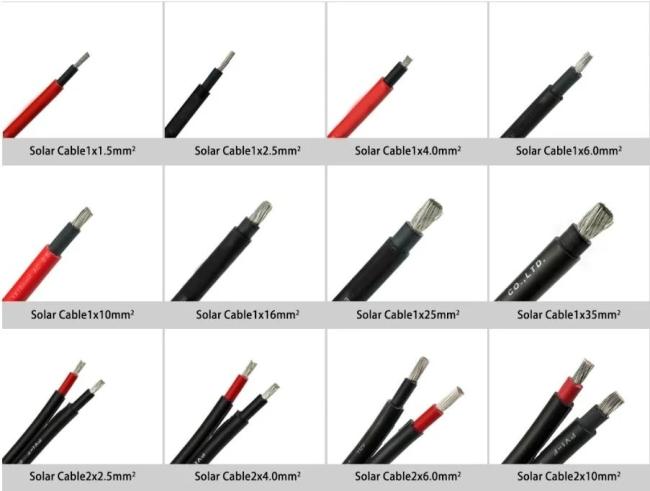 TUV Standard DC Solar Cable Copper Single Core 1.5mm2 2.5mm2 Electrical Wire Solar PV Cable with Tin-Plated Copper Conductor