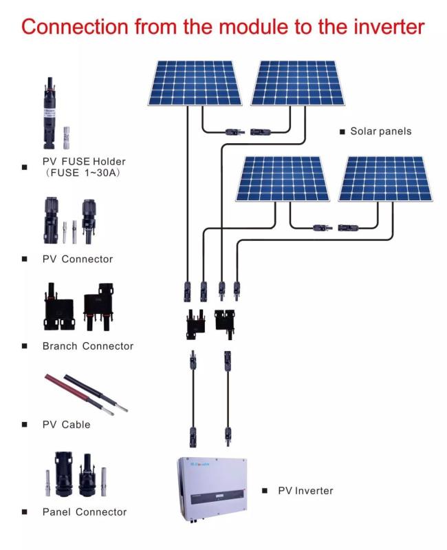 PV004-2t1 DC 2 to 1 Wire Solar Connector DC 1000V Y Branch Solar Panel Cable Connector for PV Energy System
