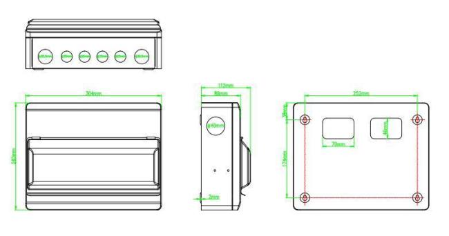 Surface Mounted Metal MCB Distribution Box for UK Market
