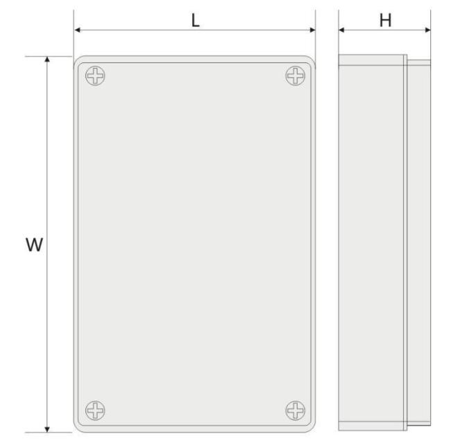 ABS Waterproof Small IP65 Electrical Junction Box PVC Electronic Enclosure Waterproof Corrosion-Proof Junction Box