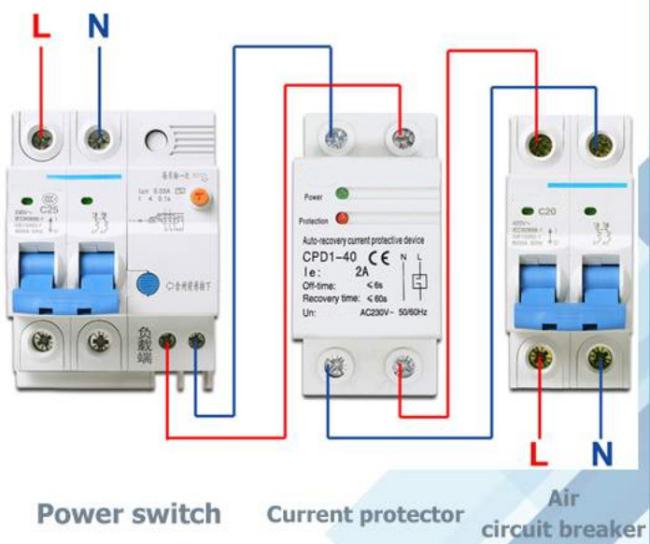 63A 230V Automatic Recovery Over and Under Voltage Protective Device Voltage Protector Reconnect Protection Relay Voltmeter