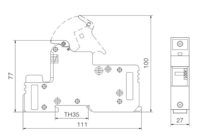 10*38mm 14*51mm Solar PV 1000V DC Fuse Holder Base with LED Indicator Light for Solar Energy System