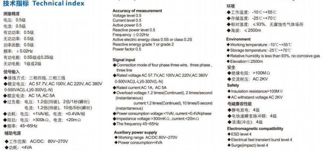 High Quality Multi-Function Monitor and Control Meter Current Meter Voltage Meter