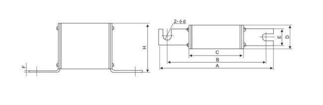 380V 800V Bolt Connected Square Pipe Type Fuse Links 32A 60A 80A 100A 120A 160A Ar Type Fuse