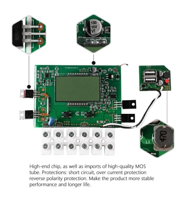 Hot Selling 12V/24V/48V Auto PWM Solar Charge Charger Controller Regulator Solar Panel Controller Super Current 80A 100A Controller