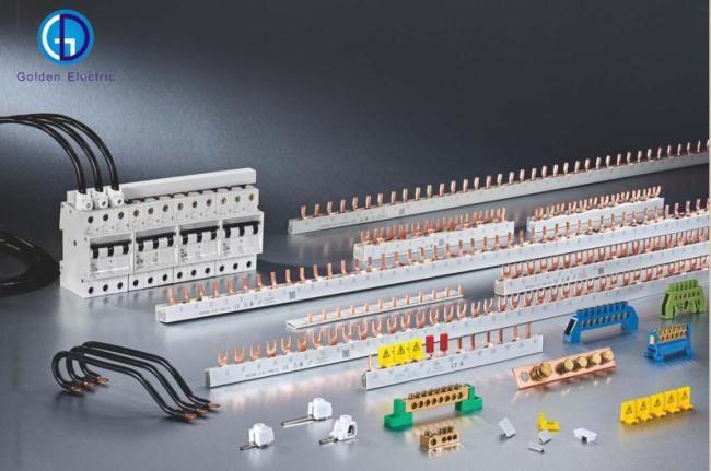 Factory Price of C45 1p 2p 3p 4p Electric Pin Type Copper MCB Busbar