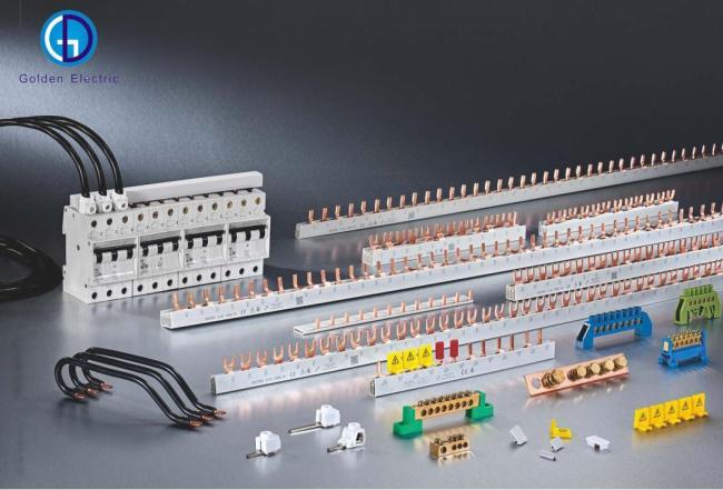 Pin Type Copper Busbar 1p/2p/3p/4p Circuit Breaker Connector