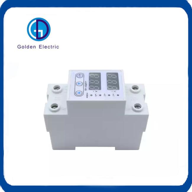 Dinrail Mount Adjustable Over/Under Voltage Protector Protective Device 63A 230V Over Current Protection Relay