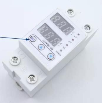 Dinrail Mount Adjustable Over/Under Voltage Protector Protective Device 63A 230V Over Current Protection Relay