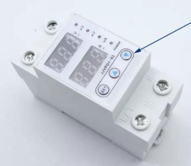 Dinrail Mount Adjustable Over/Under Voltage Protector Protective Device 63A 230V Over Current Protection Relay