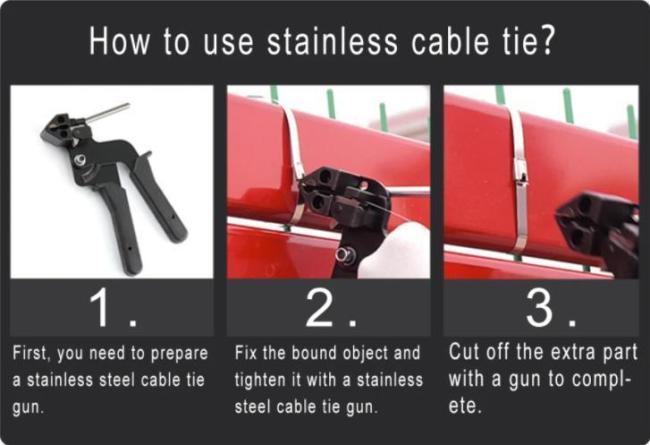 Customized High Quality SS304 SS316 304 Self Locking Metal Plastic Sprayed Ball Lock Stainless Steel Marker Zip Wire Tie with CE