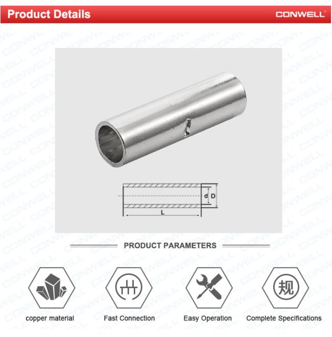Copper Tube Type Gty Series Cable Lug Terminal Connector Crimped Compressed Lug