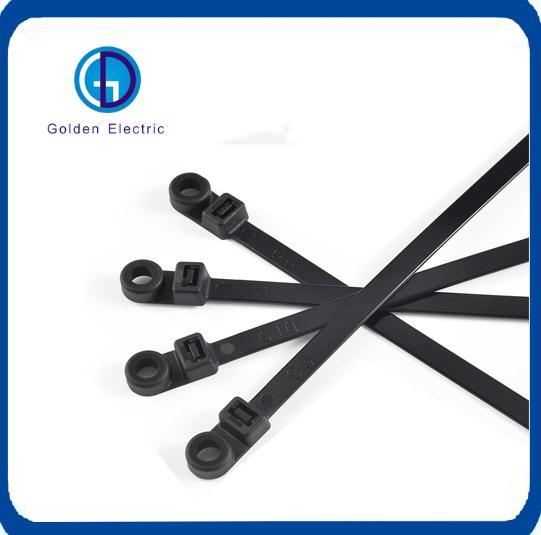 Mounting Ties 6inch 50lbs Black Mountable Head Ties