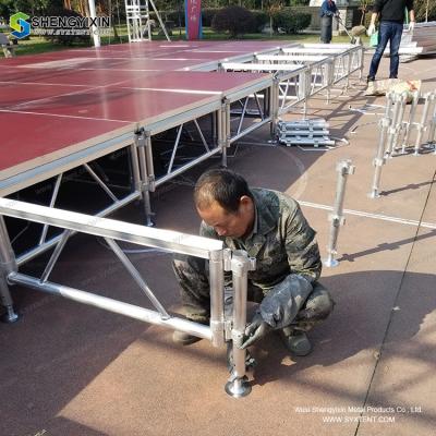 China Hot sale cheap truss stage for concert event Aluminum mobile concert event staging cheap portable stage for sale for sale