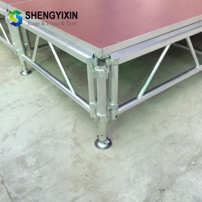 China Hot Sale Aluminum Frame Adjustable Height Portable Mobile Stages Aluminum Stage for sale
