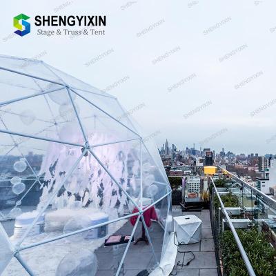 China Custom Logo Printed Trade Show Advertising outdoor steel iron metal industrial dome tents for sale for sale